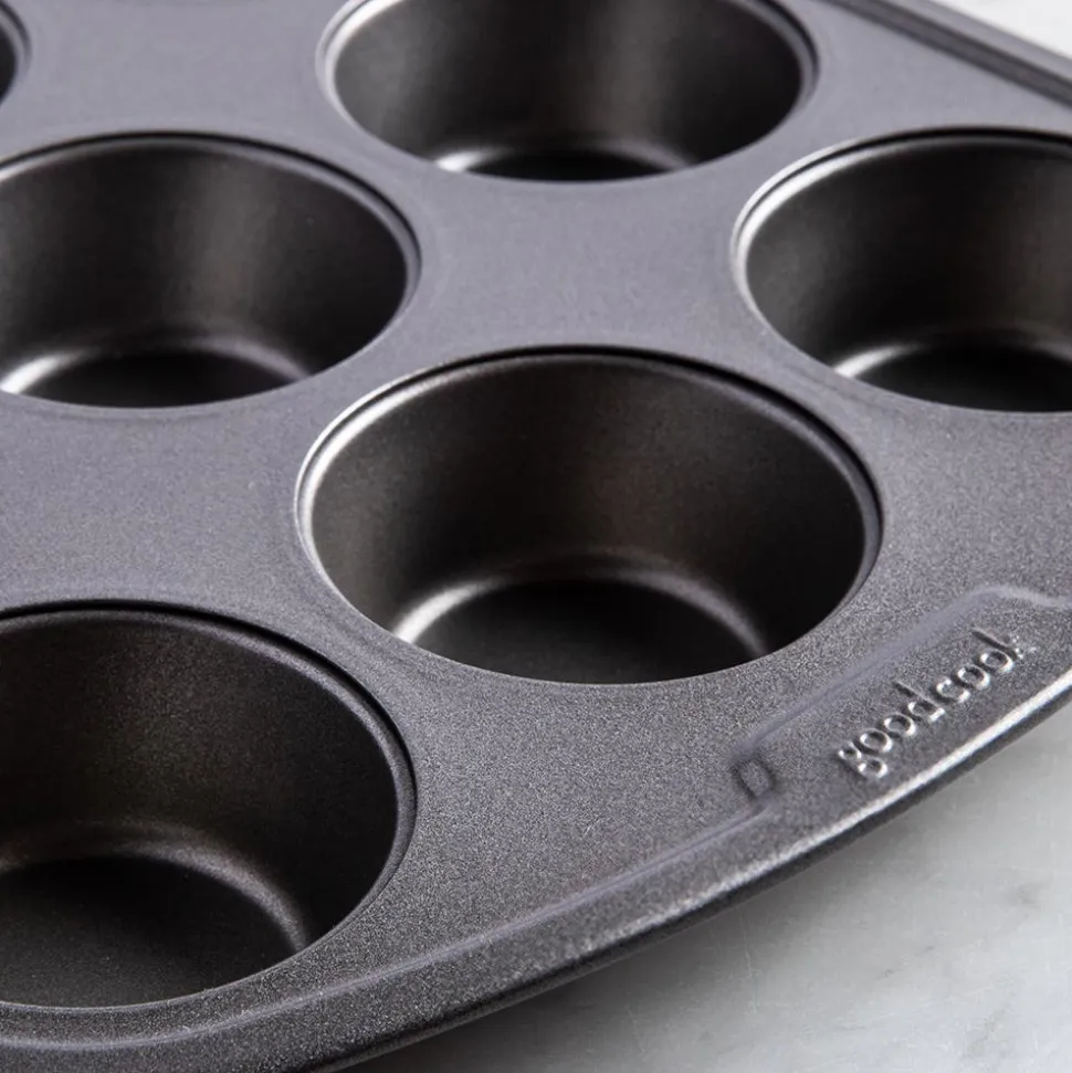 Good Cook Premium Non-Stick Muffin Pan (Grey)