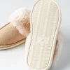 Harman Aspen 'Sherpa Lined Cuff' Memory Foam Slippers Women (Natural)