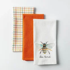 Harman 'Bee Kind' Cotton Kitchen Towel - Set of 3