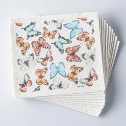 Harman 'Butterflies' Reusable Sponge Cloth - Set of 10