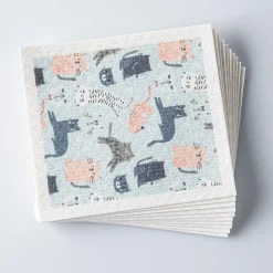 Harman 'Cats' Reusable Sponge Cloth - Set of 10
