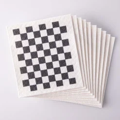 Harman 'Checkerboard' Reusable Sponge Cloth - Set of 10