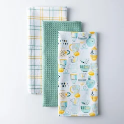 Harman 'Decorative Tableware' Cotton Kitchen Towel - Set of 3