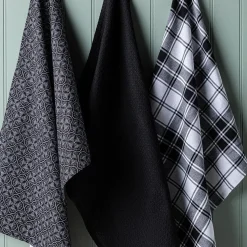 Harman 'Dotted Tile' Cotton Kitchen Towel - Set of 3