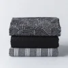 Harman 'Embroidered Geometric' Cotton Kitchen Towel - Set of 3