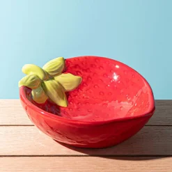 Harman Fruit Shaped Ceramic Bowl (Strawberry)