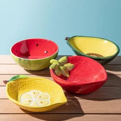 Harman Fruit Shaped Ceramic Bowl (Strawberry)