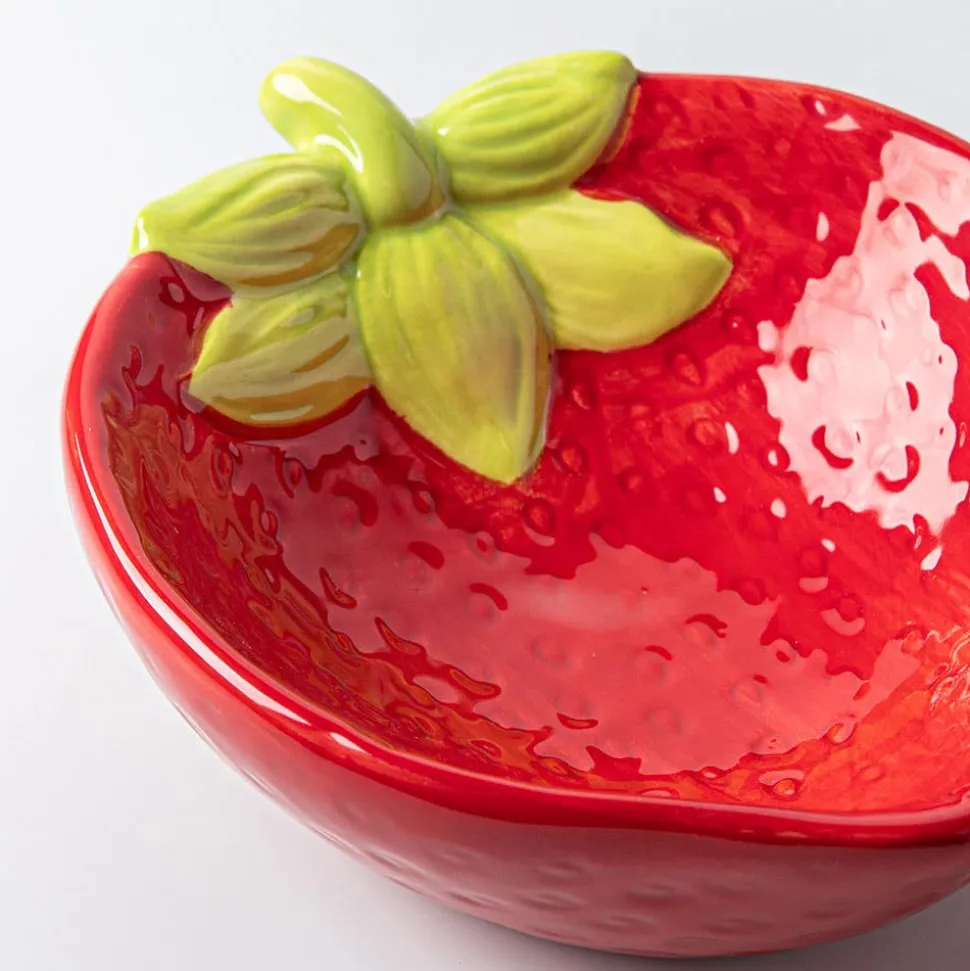 Harman Fruit Shaped Ceramic Bowl (Strawberry)