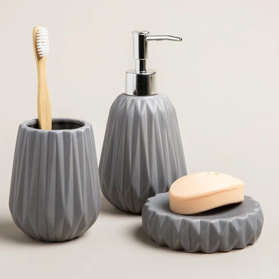 Harman Gem Ceramic Bath Accessory - Set of 3 (Grey)