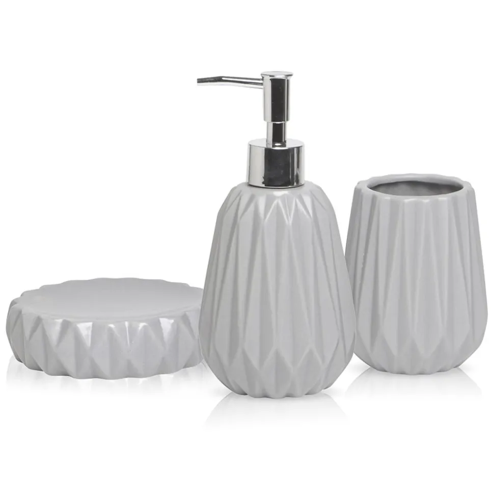 Harman Gem Ceramic Bath Accessory - Set of 3 (Grey)