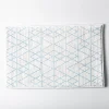 Harman Geometric Memory Foam 20" x 32" Bathmat (Slate Blue)