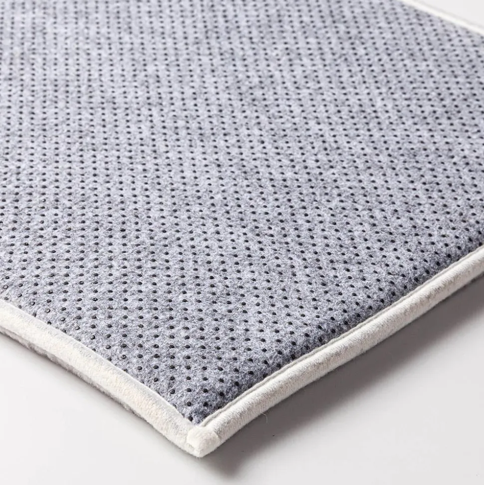 Harman Geometric Memory Foam 17" x 24" Bathmat (Charcoal)