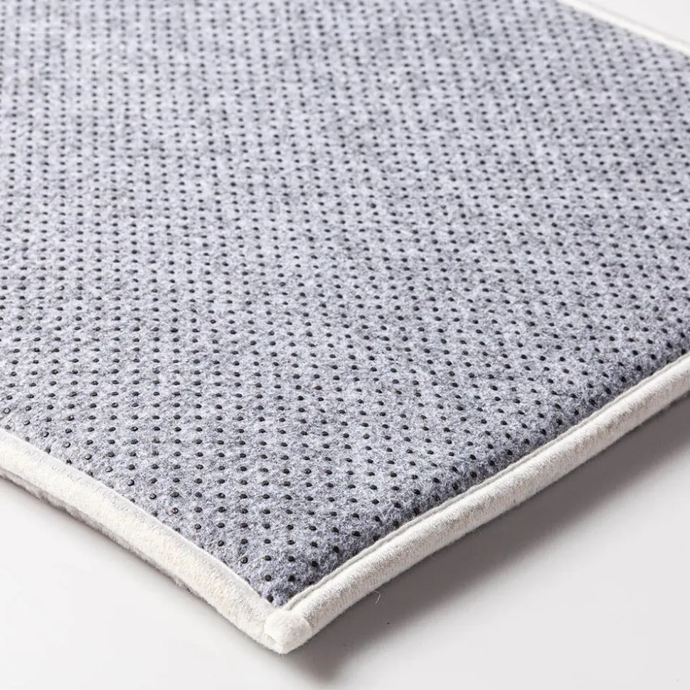 Harman Geometric Memory Foam 20" x 32" Bathmat (Black)