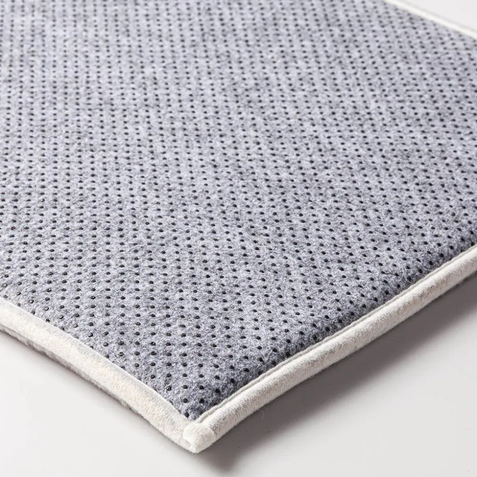 Harman Geometric Memory Foam 17" x 24" Bathmat (Black)