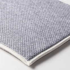 Harman Geometric Memory Foam 20" x 32" Bathmat (White)