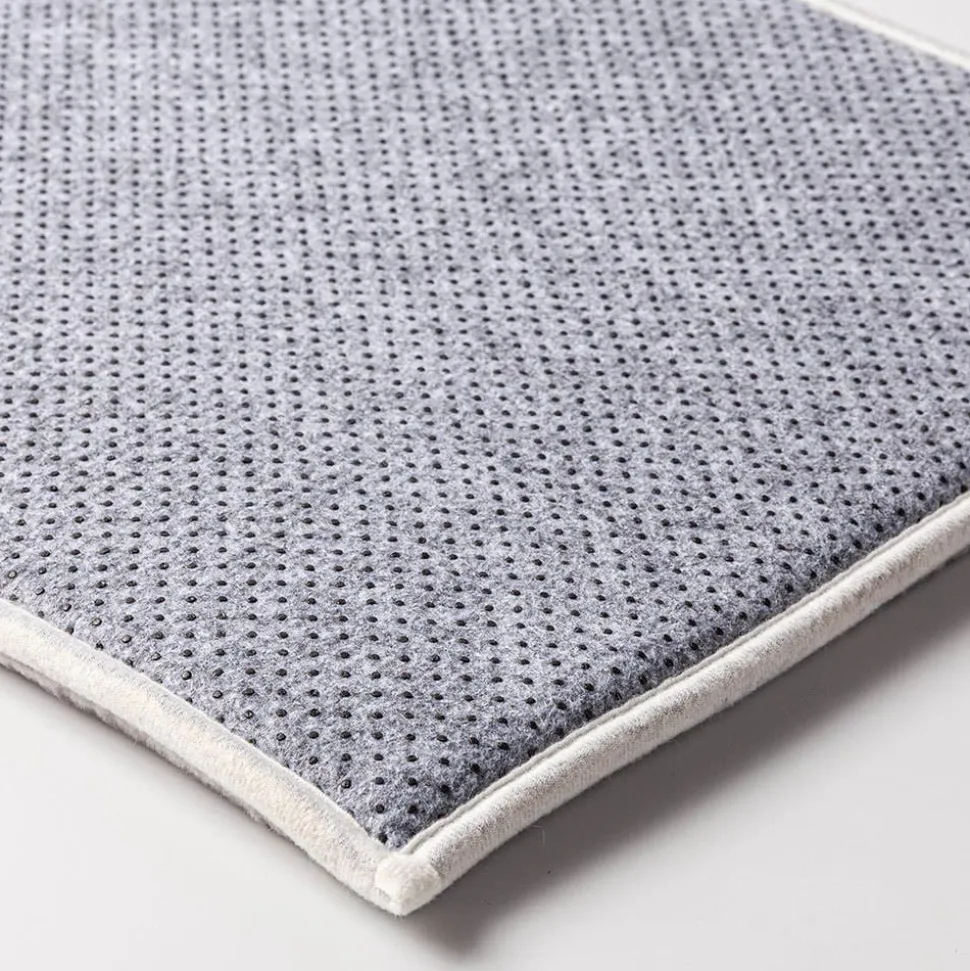 Harman Geometric Memory Foam 20" x 32" Bathmat (Charcoal)