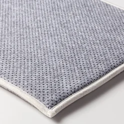 Harman Geometric Memory Foam 17" x 24" Bathmat (Grey)