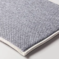 Harman Geometric Memory Foam 17" x 24" Bathmat (Slate Blue)