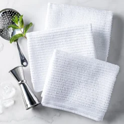 Harman Goods & Textiles Bar Mop Kitchen Towel - Set of 3 (White)