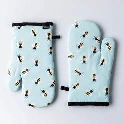Harman Gourmet 'Bees' Cotton Oven Mitt - Set of 2