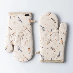 Harman Gourmet 'Birds' Cotton Oven Mitt - Set of 2