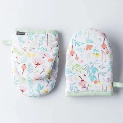 Harman Gourmet 'Floral Blossom' Cotton Mini Oven Mitt - Set/2