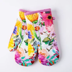 Harman Gourmet 'Mixed Floral' Cotton Oven Mitt - S/2