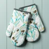 Harman Gourmet 'Olive' Cotton Oven Mitt - Set of 2