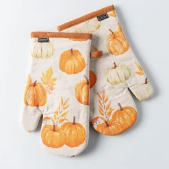 Harman Gourmet 'Pumpkin Patch' Cotton Oven Mitt - Set of 2