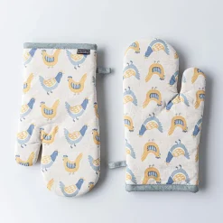 Harman Gourmet 'Rustic Rooster' Cotton Oven Mitt - Set of 2