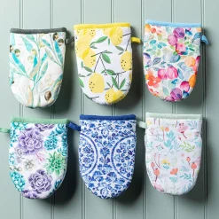 Harman Gourmet 'Succulent Garden' Cotton Mini Oven Mitt - Set of 2