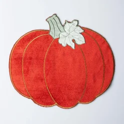 Harman Harvest Pumpkin Velvet Shaped Placemat