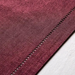Harman Hemstitch Polyester Runner (Wine)