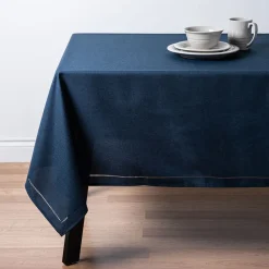 Harman Hemstitch Polyester Tablecloth 52"x70" (Navy)