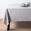Harman Hemstitch Polyester Tablecloth 52"x70" (Light Grey)