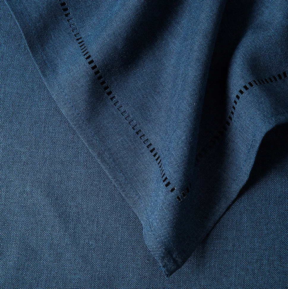 Harman Hemstitch Polyester Tablecloth 60"x90" (Navy)