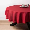 Harman Hemstitch Polyester Tablecloth 70" Round (Red)