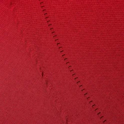 Harman Hemstitch Polyester Tablecloth 70" Round (Red)