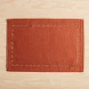 Harman Hemstitch Pumpkin Polyester Placemat
