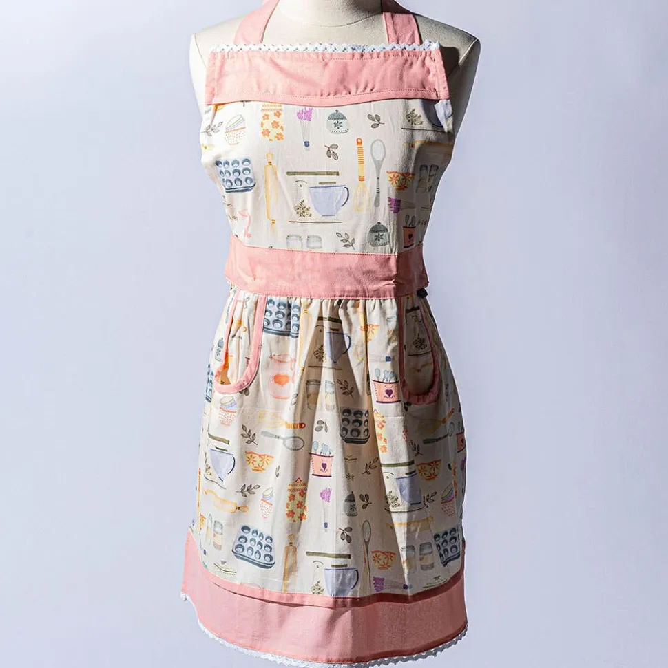 Harman Honey 'Vintage Baking' Cotton Apron (Multi Colour)