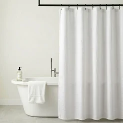 Harman Hotel Lux Polyester Shower Curtain (White)