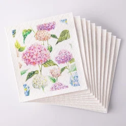 Harman 'Hydrangea' Reusable Sponge Cloth - Set of 10