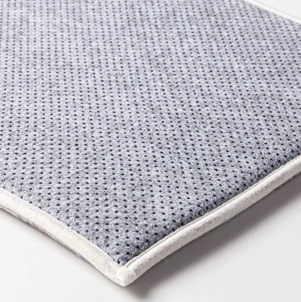 Harman Lines Memory Foam 17" x 24" Bathmat (Black)