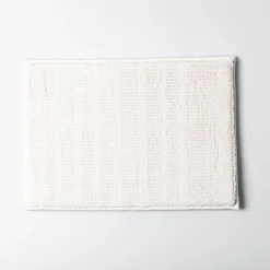 Harman Lines Memory Foam 17" x 24" Bathmat (White)