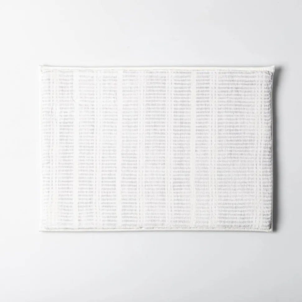 Harman Lines Memory Foam 17" x 24" Bathmat (Grey)