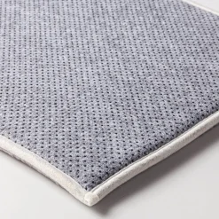 Harman Lines Memory Foam 20" x 32" Bathmat (Grey)