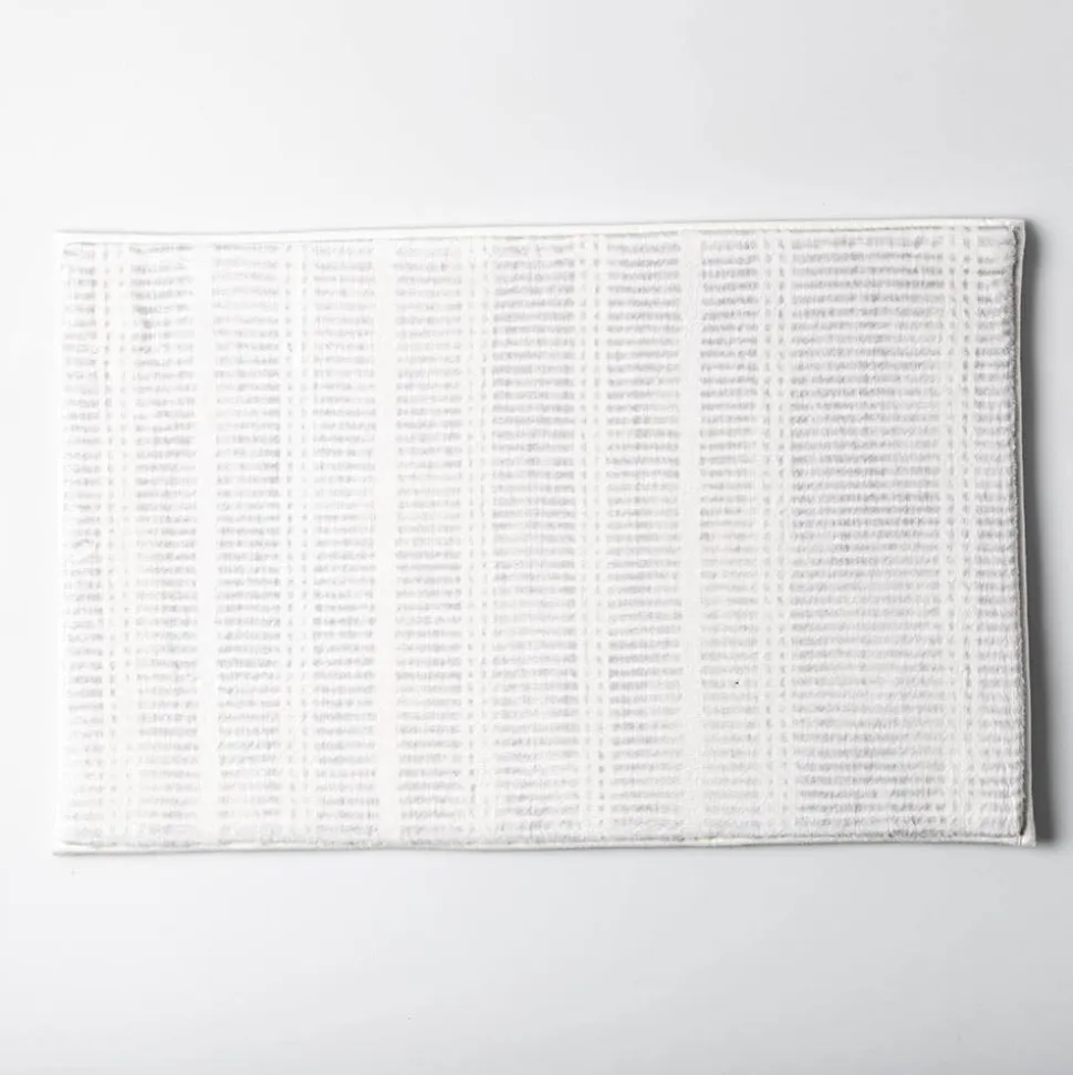 Harman Lines Memory Foam 20" x 32" Bathmat (Grey)