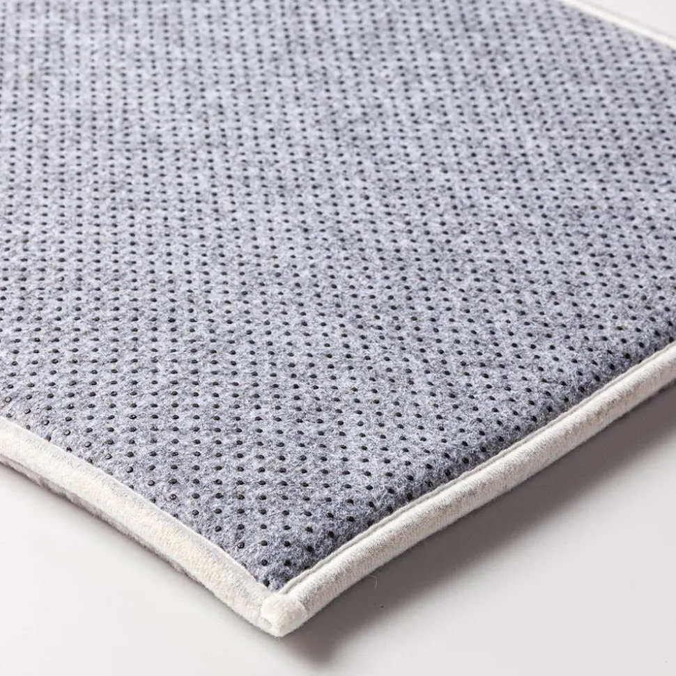 Harman Lines Memory Foam 17" x 24" Bathmat (Slate Blue)