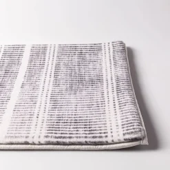 Harman Lines Memory Foam 20" x 32" Bathmat (Charcoal)