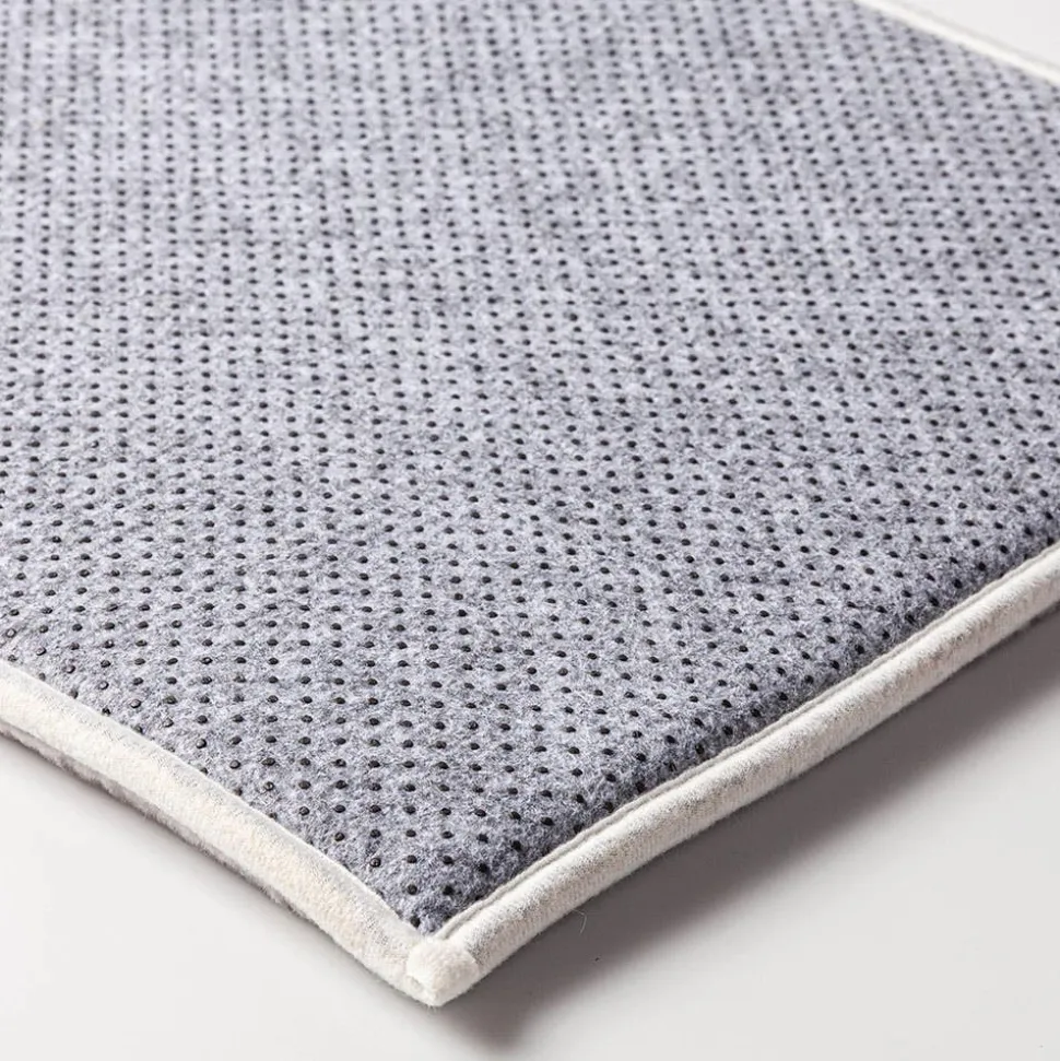 Harman Lines Memory Foam 17" x 24" Bathmat (Charcoal)